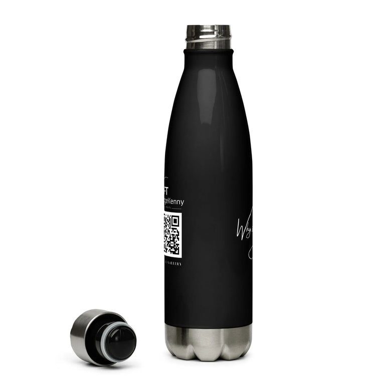Stainless Steel Water Bottle | Black GeorgeKenny Design