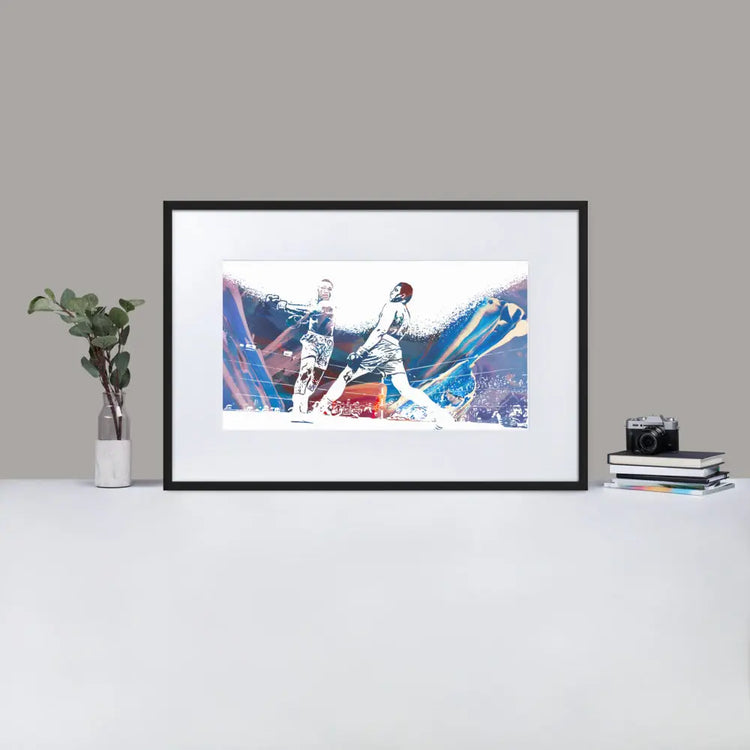 Ali + Frazier - Framed Print With Mat - Abstract Dream Base Pattern 4 - GeorgeKenny Design