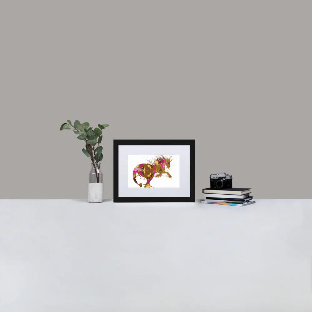 Inner Animal Essence - Equine Mind - Framed Print with Mat - BP6 - GeorgeKenny Design