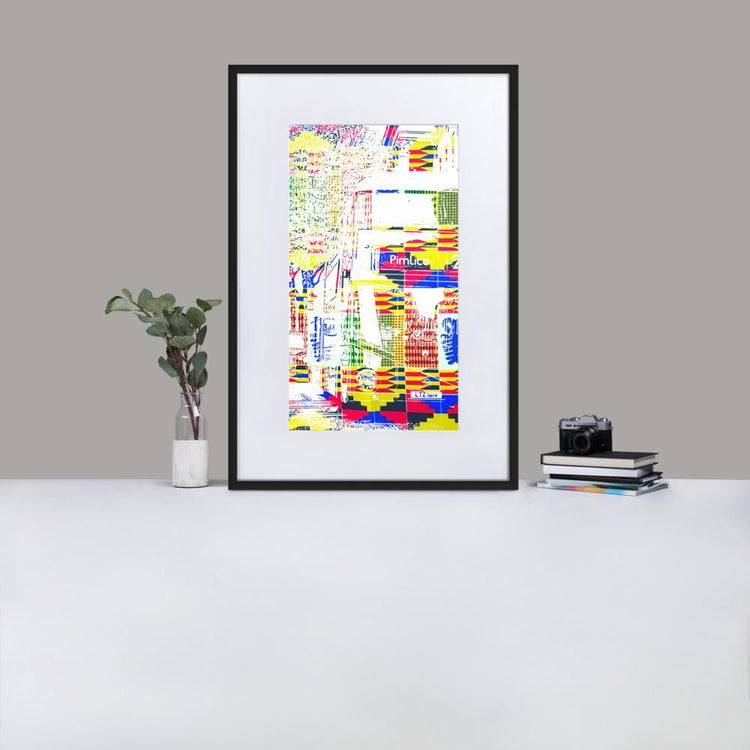 Pimlico London - Framed Print with Mat - African Inspired - GeorgeKenny Design