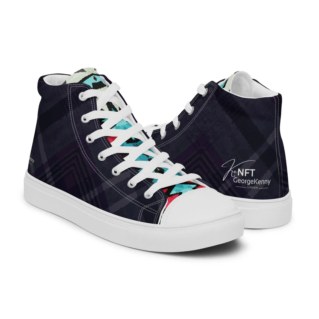 Womens high top canvas shoes GeorgeKenny Design